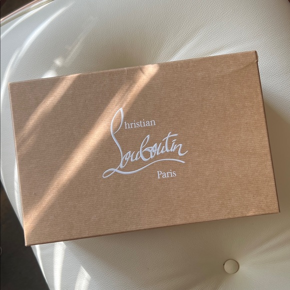 Christian Louboutin Gray Suede and Red Heels, Size 40 (10B) - Picture 13 of 15